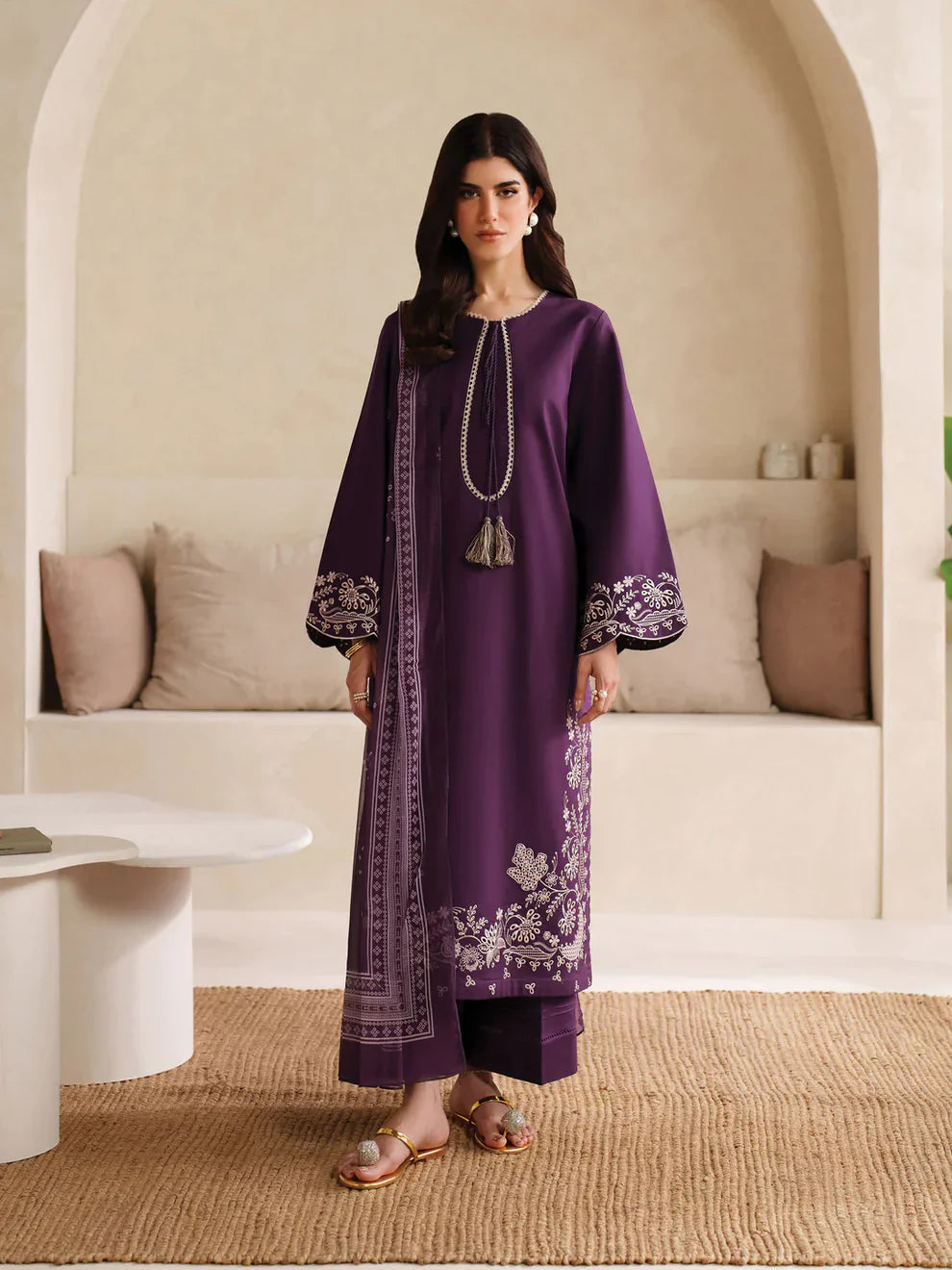 Kanza - 2Pc Embroidred Suit - Premium Fabric