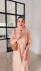 Zoya - Stitched 2pc Beige Venice Set - Premium  Fabric
