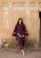 Mahrukh - 2Pc Embroidred Suit - Premium Swiss Lawn