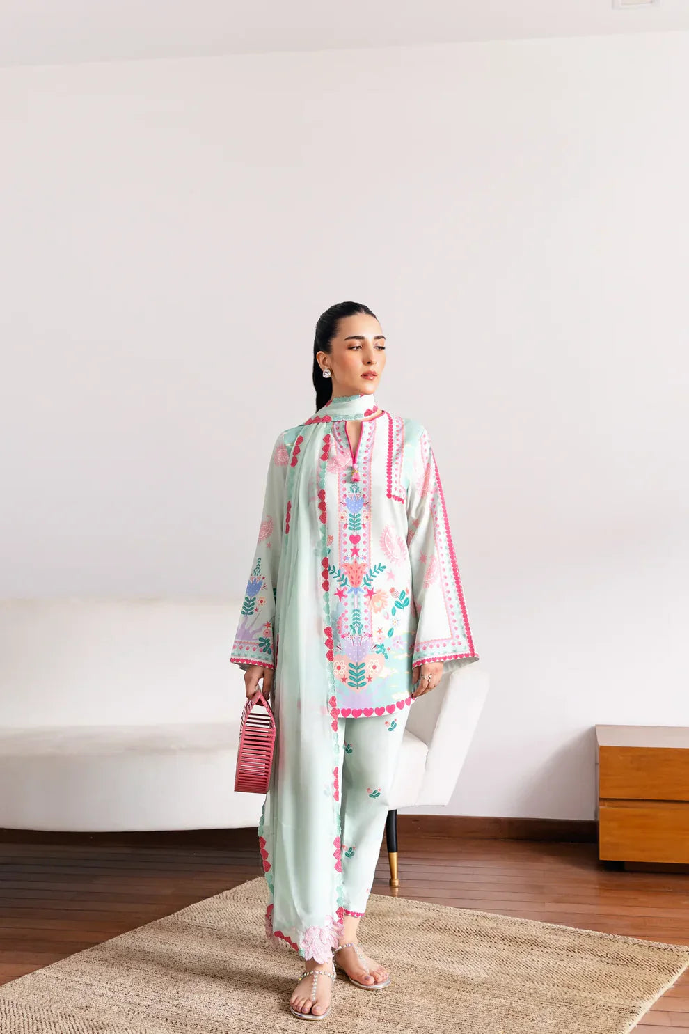Yumna - Stitched 2Pc printed Suit - Premium Fabric
