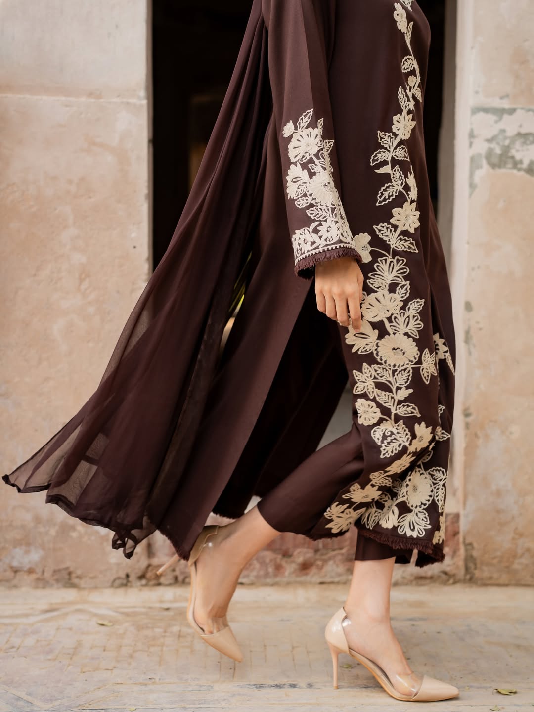 Mahzaib - 3pc Embroidred Suit - Premium Fabric