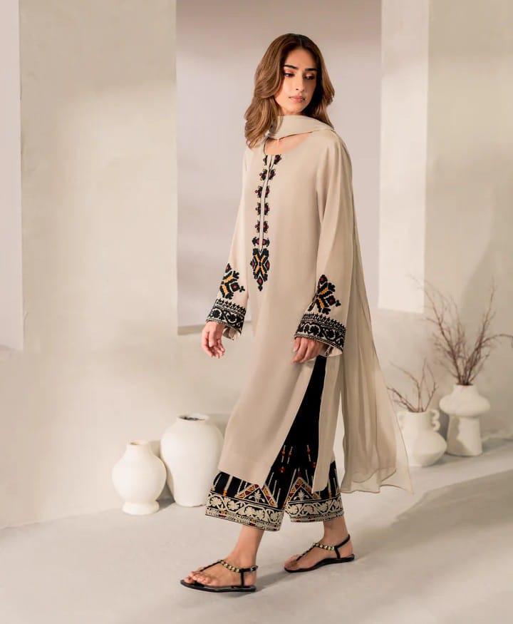 Mashal - 2Pc Embroidered Suit - Premium Summer  Fabric