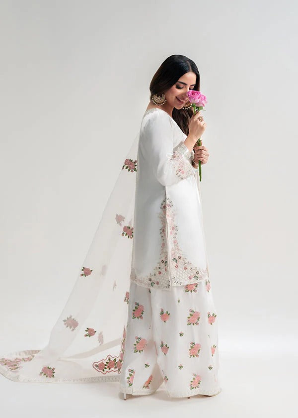 Meenu - 3 Piece Silk Stitched Eid SALE 50% OFF