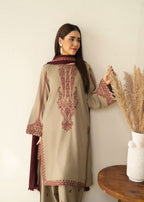 Mehwar Stitched 3Pc Embroidered Summer Fabric with beautiful Duppata