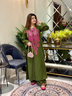 Tulip Embroidered Stitched 2Pc Premium Summer Fabric